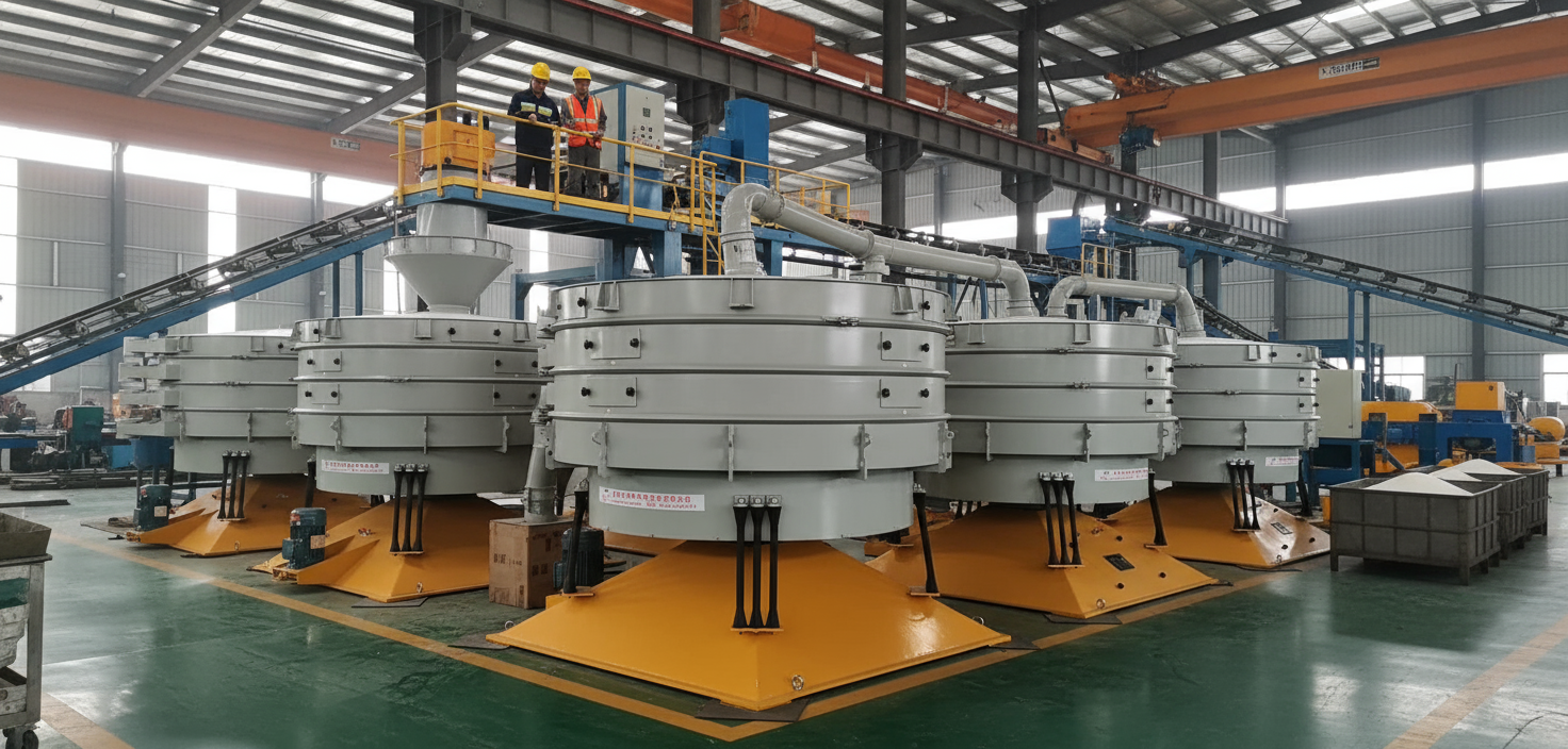 PVC粉末又“抱團(tuán)”停機(jī)？銀星圓形搖擺篩一招破解，效率提升超60%